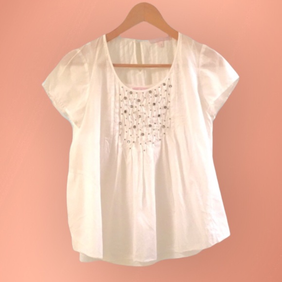 💎Rebecca Taylor Crystal top with pockets💎 - Picture 3 of 8